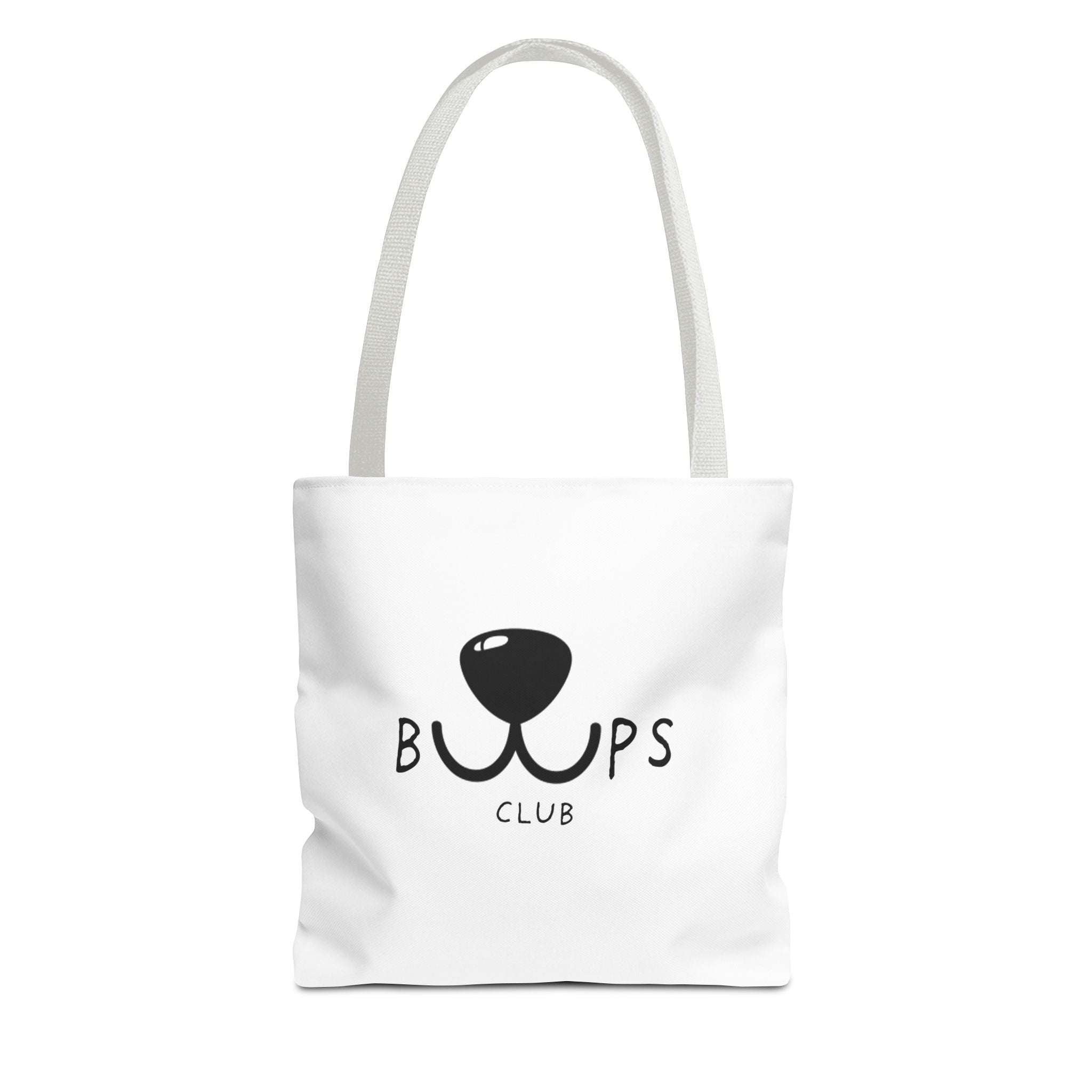 Tote Bag — 'Bups Club' Cute Dog Nose Graphic Tote for Pet Lovers