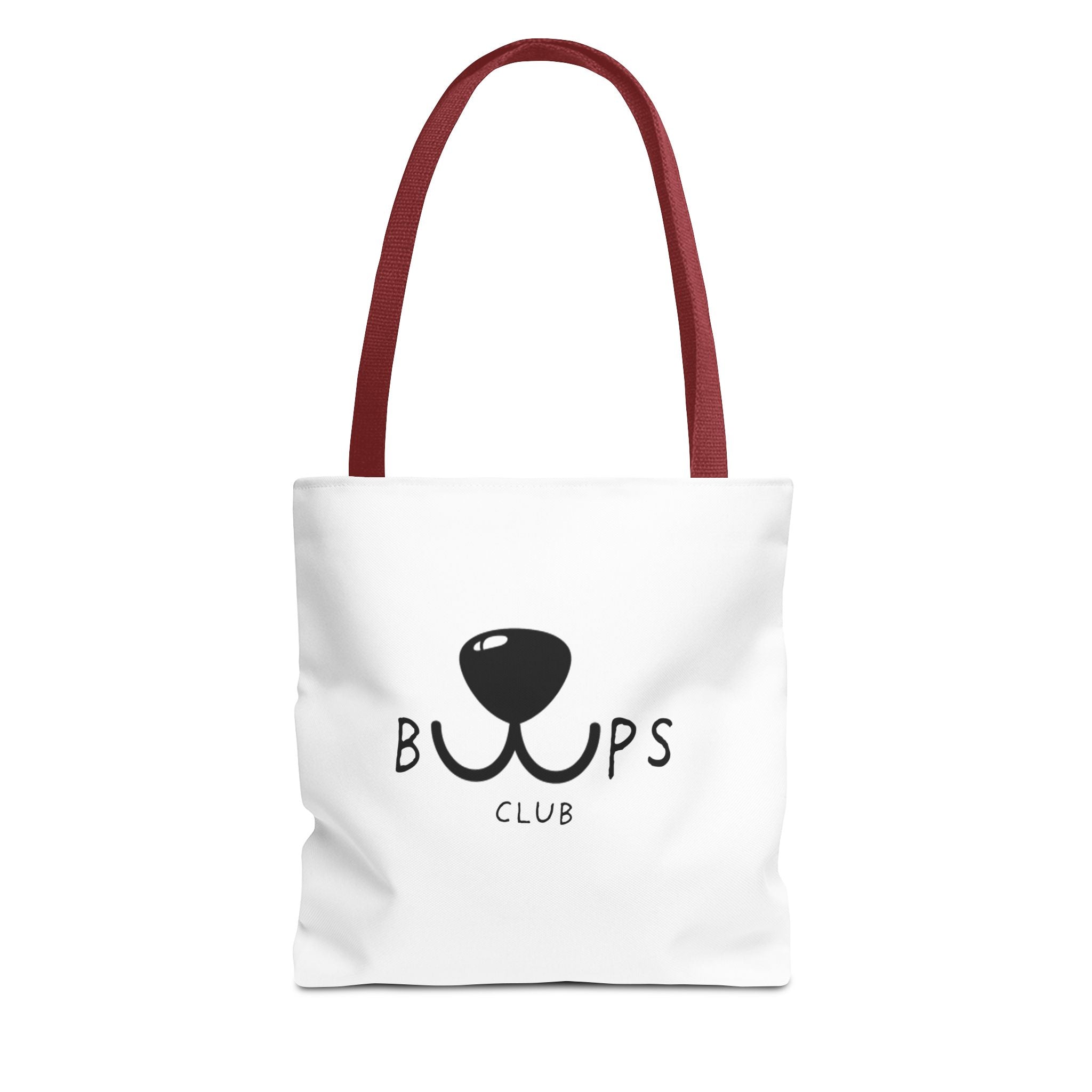Tote Bag — 'Bups Club' Cute Dog Nose Graphic Tote for Pet Lovers