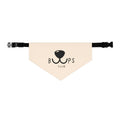 Bandana Collar — "Bups Club" Cute Dog Bandana Collar, Beige Pet Accessory for Small & Medium Dogs