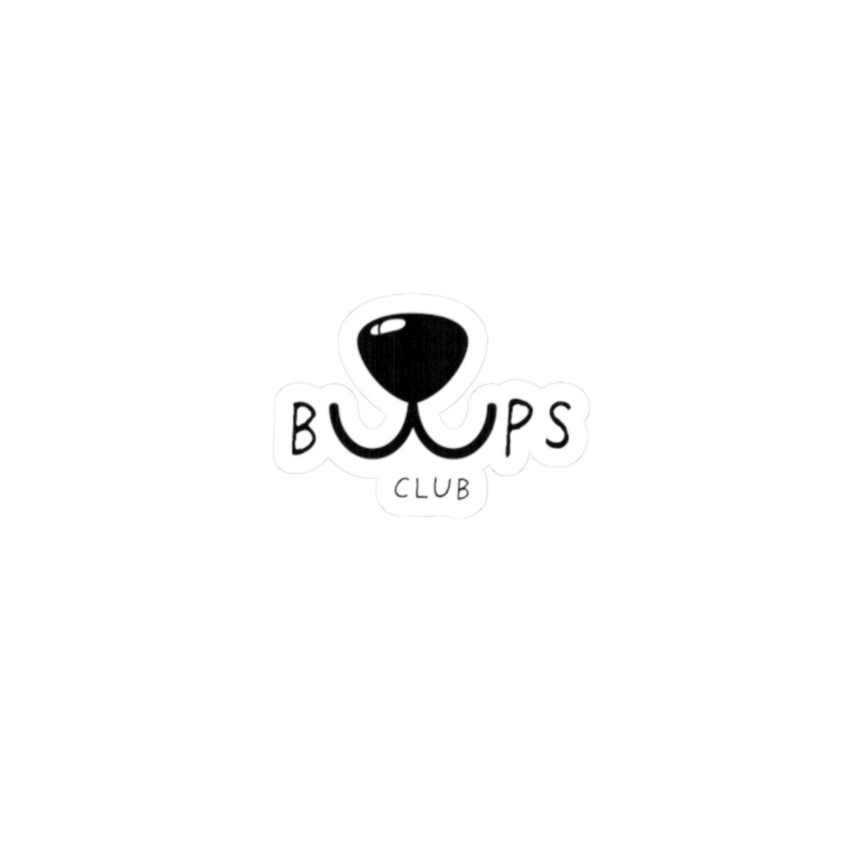 Kiss-Cut Sticker — “Boops Club” Cute Dog Nose Design