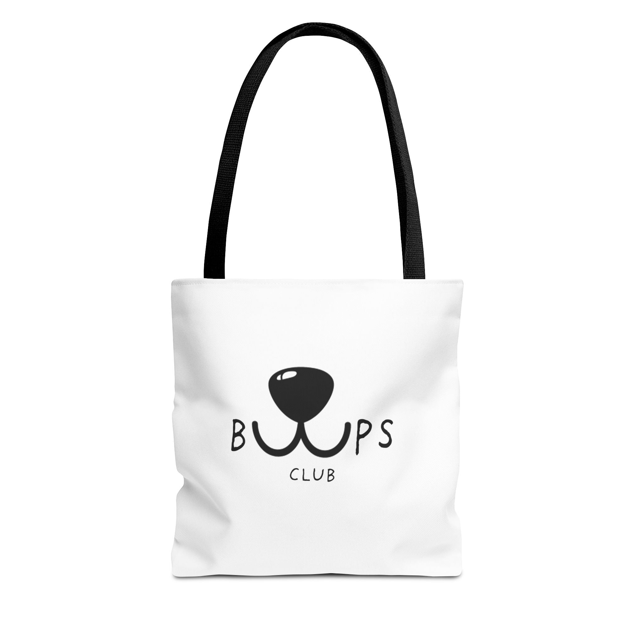 Tote Bag — 'Bups Club' Cute Dog Nose Graphic Tote for Pet Lovers