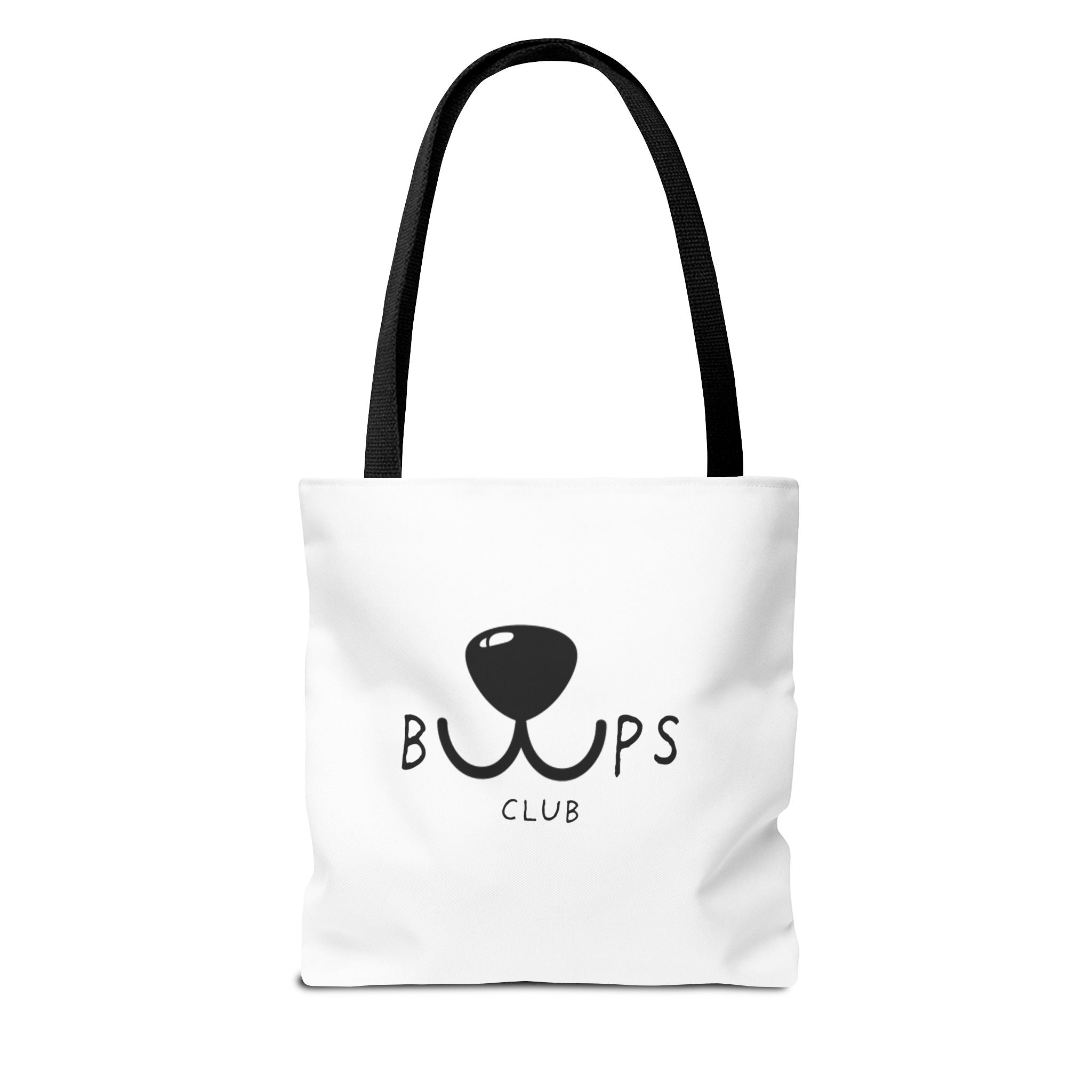 Tote Bag — 'Bups Club' Cute Dog Nose Graphic Tote for Pet Lovers